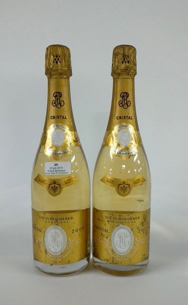 null 2 BOUTEILLES Champagne "Cristal" Louis ROEDERER 2009

(étiquettes avec taches...