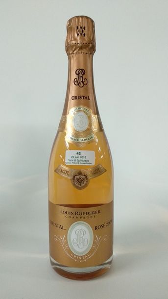 null 1 BOUTEILLE Champagne Rosé "Cristal" Louis ROEDERER 2009

BE (étiquettes avec...