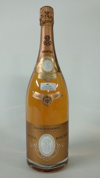 null 1 MAGNUM Champagne Rosé "Cristal" Louis ROEDERER 2009

BE (étiquettes avec petites...