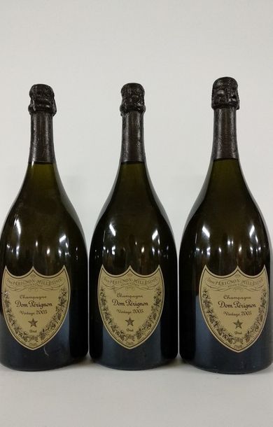 null 3 MAGNUMS Champagne "Dom Pérignon" MOËT & CHANDON 2005

BE (étiquettes avec...