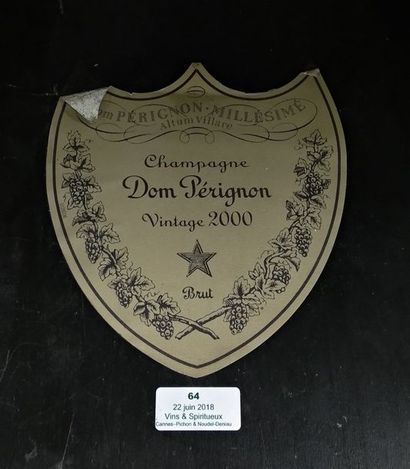 null 1 MATHUSALEM Champagne Label Vert "Dom Pérignon" MOËT & CHANDON 2000

600 cl

Etiquette...