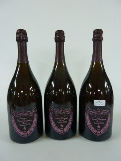 null 3 MAGNUMS Champagne Rosé Luminous "Dom Pérignon" MOËT & CHANDON 2004

BE (étiquettes...