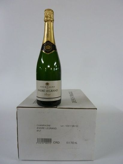 null 6 BOUTEILLES Champagne Brut André LEGRAND

TBE (carton d'origine)
Lot judiciaire...