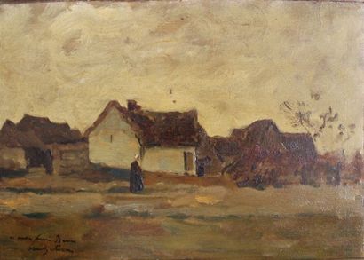 null Abel BERTRAM (1871-1954)

Vue animée d'une ferme

Huile sur panneau

Signée...