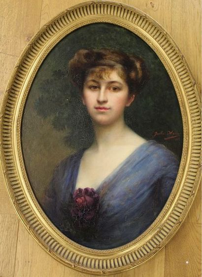 null Jules Charles AVIAT (1844-1931)

Portrait d'élégante, 1913

Huile sur toile...