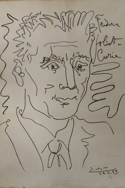 null Pablo PICASSO (1881-1973)

Frédéric Joliot-Curie, 1959

Lithographie

Signée...