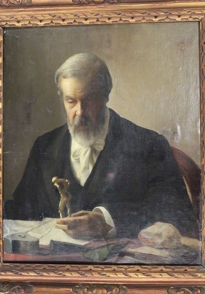 null ECOLE du XIXème Siècle 

Portrait présumé de Louis Pasteur

Huile sur toile...