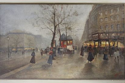 null Dans le goût d'Edouard Cortès

Boulevard parisien 

Huile sur toile 

Signée...