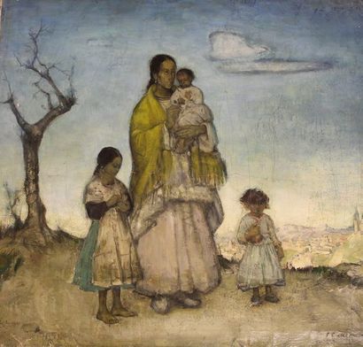 null Emile GASTEMANS (1883-1956)

Famille d'Amérique du Sud dans un paysage

Huile...