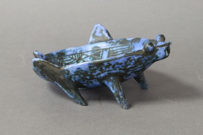 null Jacques BLIN (1920-1995) - COUPE grenouille

Céramique émaillée à nuances bleues...