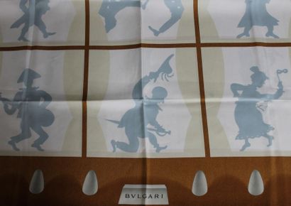 null BULGARI

Foulard en soie imprimée à décor d'acteurs en ombres chinoises, signé...