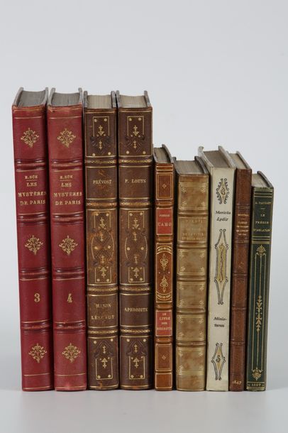 null Lot de volumes in-12 et in-8 9 vol.

Daudet. Le trésor d'Arlatan. 1897

Bertall....
