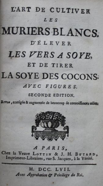 null L'Art de cultiver les Muriers blancs, d'élever les vers à soye, et de tirer...