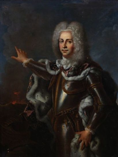 null Suiveur de Nicolas De LARGILLIÈRE (1656-1746)

Portrait d’homme en armure

Toile

137,5...