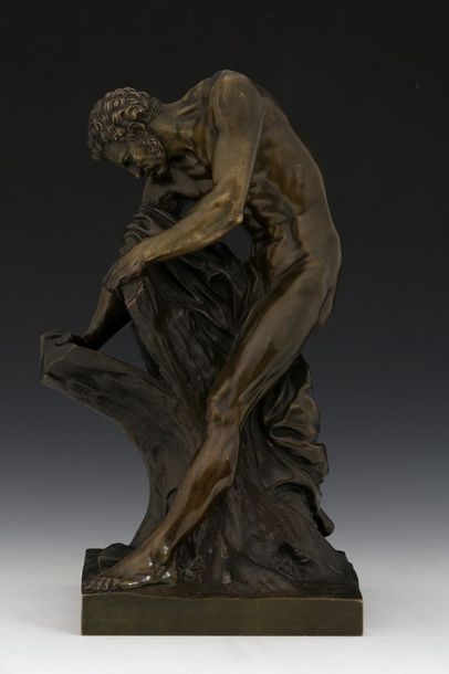 null D'après Edme DUMONT (1720-1775) 

XIXème siècle

Milon de Crotone

Bronze à...