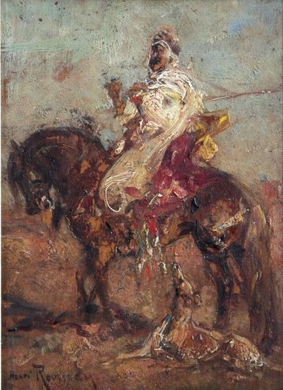 null Henri ROUSSEAU (Le Caire 1875 - Aix-en-Provence 1933)

Cavalier arabe et son...