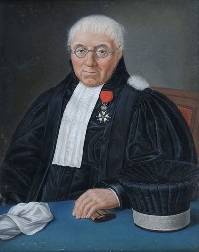 null Maurice MOUTON (XIXème Siècle)

Portrait de magistrat, 1836

Pastel

Signé,...