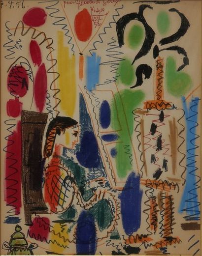 null Pablo PICASSO (1881-1973) 

L'Atelier de Cannes

Lithographie en couleurs

Mourlot...