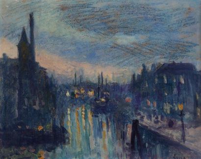 null Maximilien LUCE (1858-1941)

Canal aux environs de Rotterdam

Pastel et huile...