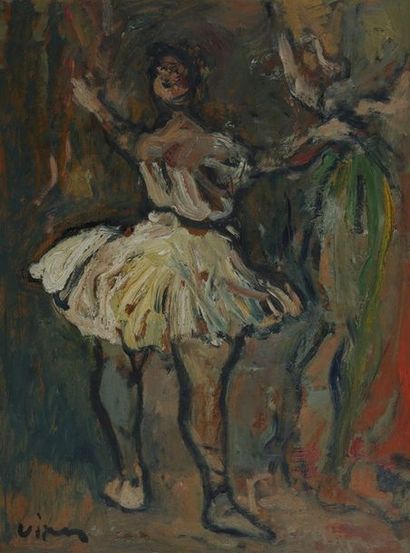 null Sylvain VIGNY (1903-1970)

Danseuse

Huile sur panneau

Signée en bas à gauche

61...