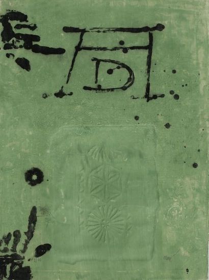 null Antoni CLAVÉ (1913-2005)

Composition au monogramme de Dürer

Estampe

Signée...