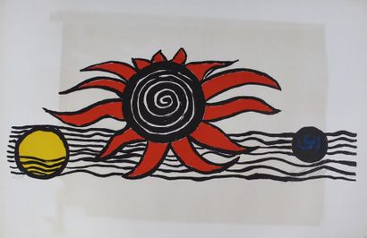 null Alexander CALDER (1898-1976)

Soleil rouge

Lithographie

Signée en bas à droite

58...