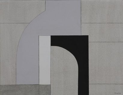 null Tamás KONOK (1930)

N°3 Arc 1976/89

Acrylique sur toile

Signée en bas à droite...