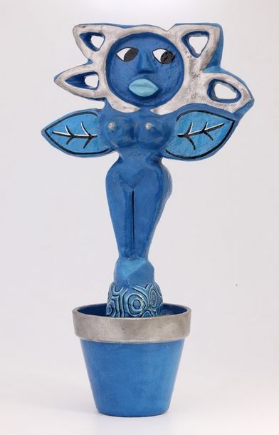 Martine ORSONI (1959) 
Pot de fleur 
Sculpture...