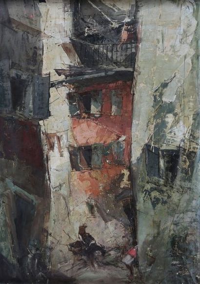 null André PETROFF (1894-1975)

Rue Saint-Augustin, vieux Nice 1950

Huile sur panneau...