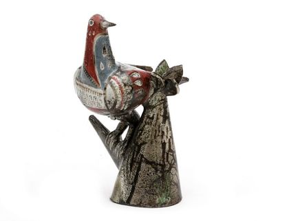 null Jean DERVAL (1925-2010)

Sculpture " oiseau branché "

Céramique émaillée polychrome

Signée

H....