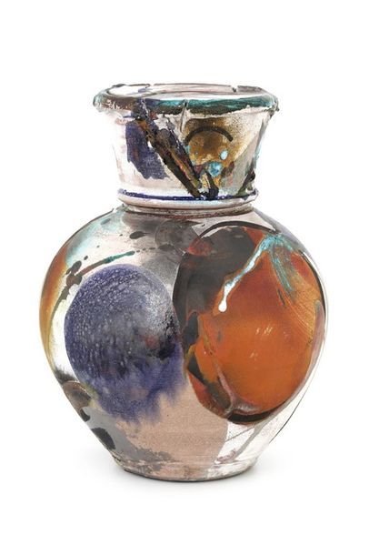 null Jim ROMBERG (XX-XXI)

Vase boule couvert 

Céramique émaillée polychrome et...