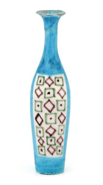 null Guido GAMBONE (1909-1969)

Vase bouteille 

Céramique émaillée polychrome à...