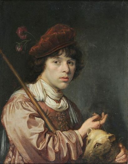 null Attribué à Jan van BIJLERT (Utrecht, 1603-1671)

Portrait d'homme en berger...