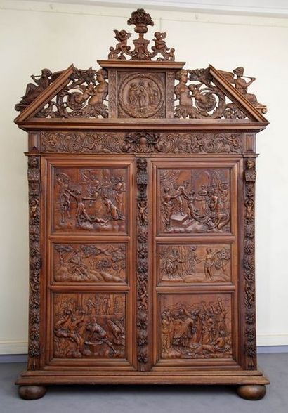 null RARE ET BELLE ARMOIRE DIT DE SUMENE 

Bas Languedoc - Deuxième moitié du XVIIème...