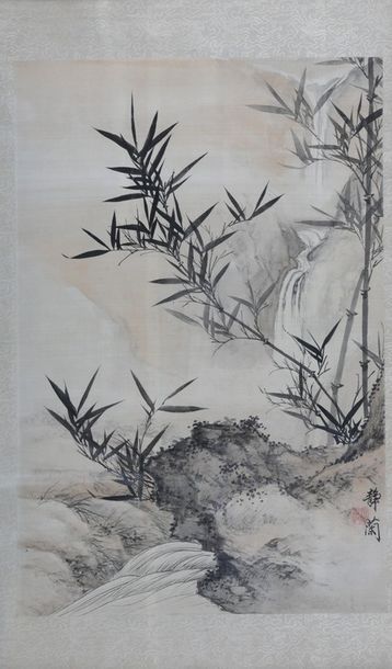 null JI JIN LAN (XXème Siècle)

Bambous dans un paysage avec torrent

Encre et couleurs...