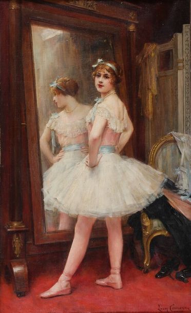 null Léon COMERRE (Trelon 1850 - Le Vésinet 1916)

Ballerine

Huile sur toile 

Signée...