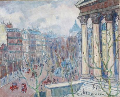 null André WILDER (Paris 1871 - ? 1965)

Paris, la Madeleine

Huile sur toile 

Signée...