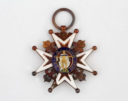 null FRANCE 

ORDRE ROYAL ET MILITAIRE DE SAINT-LOUIS, créé en 1693. 

Croix de chevalier...