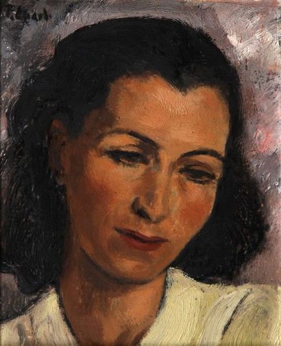 null Frantisek Zdenek EBERL (1887-1962)

Portrait de femme 

Huile sur toile signée...