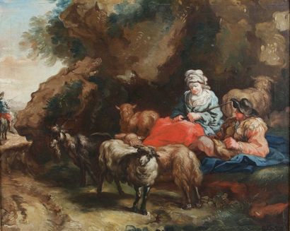 null Giuseppe Antonio PIANCA (Agnona 1703 - après 1757)

Bergers et leur troupeau...