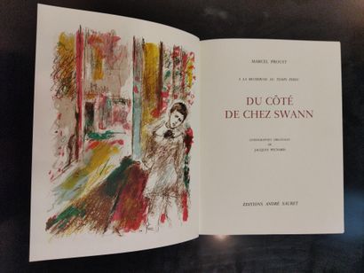  Marcel Proust - A la recherche du temps perdue - Editions André Sauret 
Lithographie... Gazette Drouot