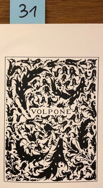 null BEARDSLEY.- JONSON (Ben). Volpone : or The Foxe. A New Edition. London, Smithers,...