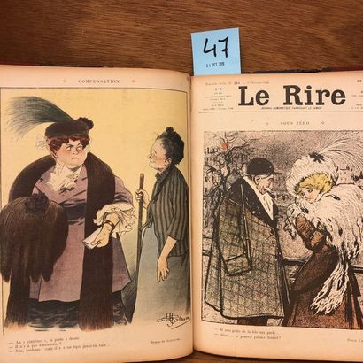 "Le Rire". Journal humoristique paraissant le samedi. N° 257 à 269. P., janv.-mars...