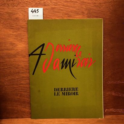 ADAMI.- Derrière le Miroir. N° 206. P., Maeght, 1973, in-folio, en feuilles., couv....
