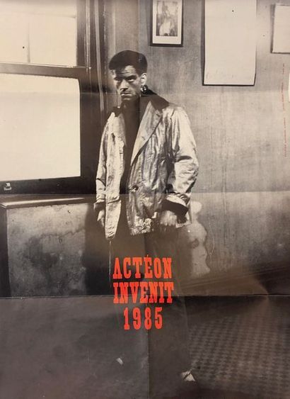 ALBEROLA (Jean-Michel). "Actéon Invenit" (1985). Affiche réalisée pour son exposition...