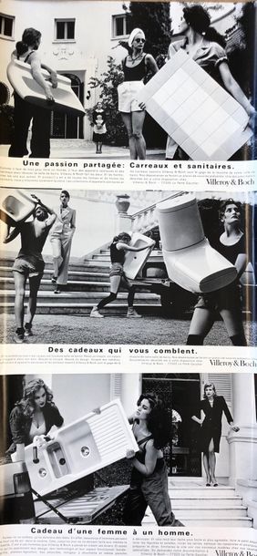 NEWTON (Helmut). "Villeroy et Boch" (1986). Ensemble de 6 affiches réalisées par...