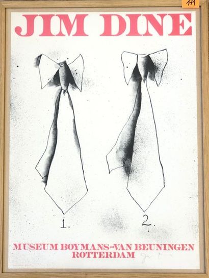 DINE (Jim). "Two Ties" (1971). Affiche lithographique en 2 couleurs tirée sur papier...