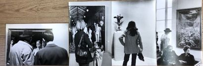 FRANCK (Martine). "Peintres de l'imaginaire" (1972). Ensemble de 4 tirages argentiques...