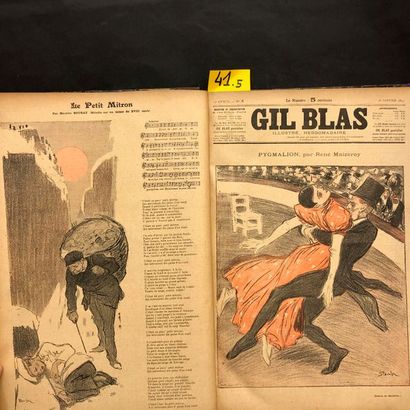 "Gil Blas". Illustré hebdomadaire ("Supplément hebdomadaire du vendredi Gil Blas...