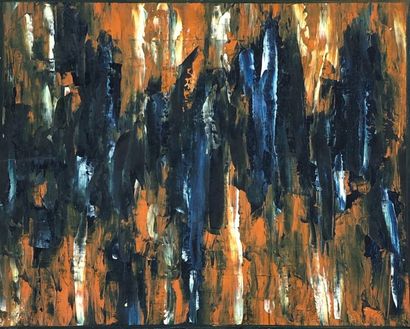 COBBAERT (Jan). "Composition" (1962). Huile sur toile, datée et signée au coin infér....